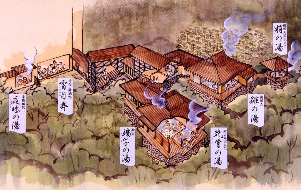 ฮาโกเน่ โทกิโนชิซูกุ Hotel ภายนอก รูปภาพ A 19th-century painting of a Japanese village